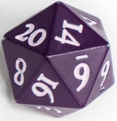 Ultra Pro Dice - Heavy Metal Vivid Midnight Plum 2 d20 Set